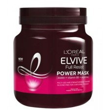 L'Oreal Elvive Full Resist Fragile Hair Multi Use Hair Strengthening Power Mask with Biotin for Hair Fall 680ml