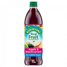 Robinsons No Added Sugar Apple and Blackcurrant Drink 1L