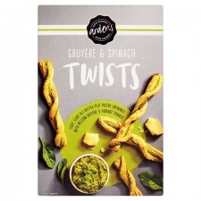 Ardens Gruyere and Spinach Twists 100g