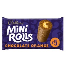 Cadbury Orange Mini Rolls 5 per pack 