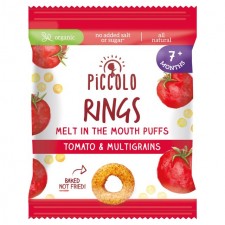 Piccolo Organic Tomato Multigrain Ring Puffs 15g