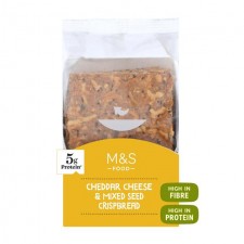 Marks and Spencer Oven Baked Cheddar Cheese and Mixed Seed Crispbread 210g