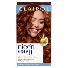 Clairol Nice N Easy Creme Oil Infused Permanent Hair Dye 6R Light Auburn 177ml