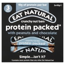 Eat Natural Protein Packed Crunchy Nut Bars 3 Pack