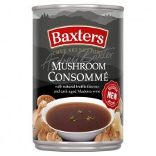 Baxters Chef Selections Mushroom Consomme Soup with Cask Aged Madeira Wine 400g