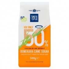 Tate and Lyle Demerara Sugar with Stevia 500g