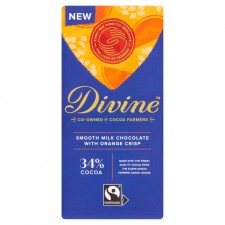 Divine Milk Chocolate with Orange Crisp 90g