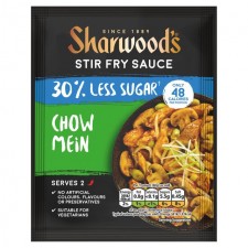 Sharwoods Chow Mein 30% Less Sugar Stir Fry 120g Sachet