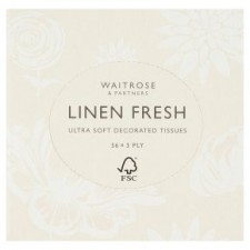 Waitrose Linen Fresh Extra Soft Tissues 56 sheets