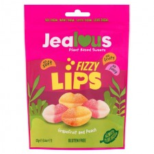 Jealous Sweets Fizzy Lips Grapefruit and Peach 125g