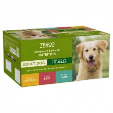 Tesco Adult Dog Food Mixed Select In Jelly 6X400g