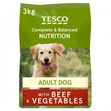Tesco Beef and Country Vegetable Dry Dog Food 3Kg