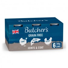 Butchers Joints and Coat Dog Food Tins 6 x 390g