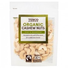 Tesco Organic Cashew Nuts 150g