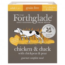 Forthglade Gourmet Chicken and Duck with Chickpeas and Pear Wet Dog Food 395g
