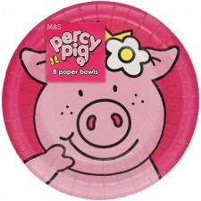 Marks and Spencer Percy Pig Paper Bowls 8 per pack