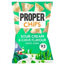 Properchips Sour Cream and Chive Lentil Chips 20g