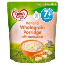 Cow and Gate 7 Months+ Banana Wholegrain Porridge 200g