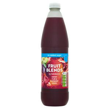 Sainsburys Fruit Blends Cherry Plum and Rasbperry Squash 1L