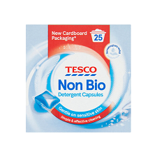 Tesco Non Biological Laundry Detergent Capsules 25 Washes