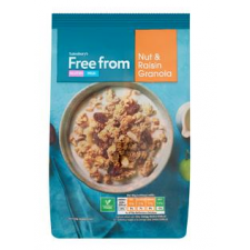 Sainsburys Free From Raisin and Nut Granola 350g