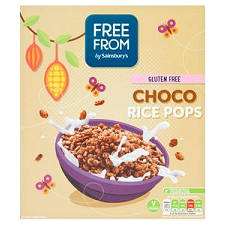 Sainsburys Deliciously Free From Choco Rice Pops 300g