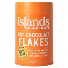 Islands Chocolate 55% Dark Hot Chocolate Flakes 200g