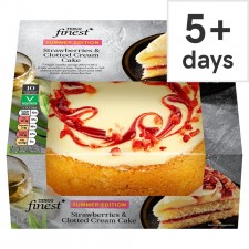 Tesco Finest Summer Edition Strawberries and Clotted Cream Cake 10 Servings