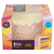 Sainsburys Taste the Difference Rainbow Layer Cake 685g