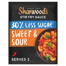 Sharwoods Sweet and Sour 30% Less Sugar Stir Fry 120g Sachet