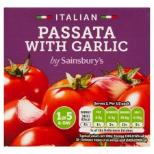 Sainsburys Italian Passata with Garlic 500g