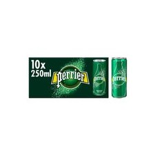 Perrier Sparkling Natural Mineral Water Fridgepack Cans 10 x 250ml