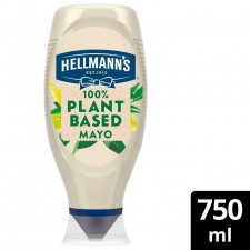 Hellmanns Plant Based Vegan Mayonnaise Squeezy 750ml