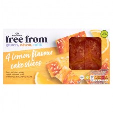 Morrisons Free From Lemon Cake Slices 4 Pack
