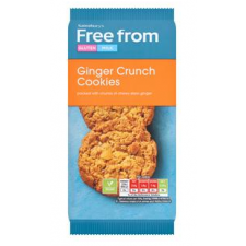 Sainsburys Deliciously Free From Ginger Crunch Cookies 150g
