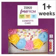 Tesco Free From Confetti Cake 12 Servings
