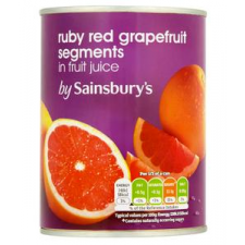 Sainsburys Ruby Red Grapefruit Segments In Fruit Juice 539g