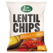 Eat Real Lentil Chilli and Lemon Chips 40g