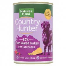 Natures Menu Country Hunter Farm Reared Turkey with Superfoods 400g