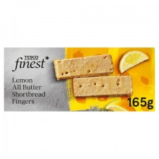Tesco Finest Lemon Shortbread Fingers 165G