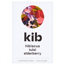 Kib Hibiscus Tulsi and Elderberry Herbal Tea 15 per pack