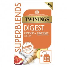 Twinings Superblends Digest Ginger and Turmeric with Fig Tea Bags 20 per pack