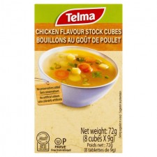 Telma Chicken Flavour Stock Cubes 8 x 9g