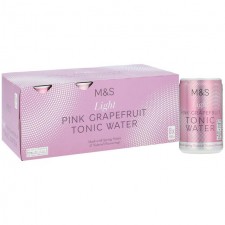 Marks and Spencer Light Pink Grapefruit Tonic Water 8 x 150ml Cans