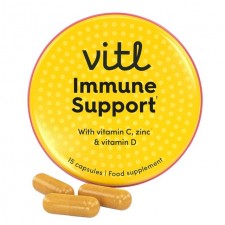 VITL Immune Support Vitamin C, Zinc and Vitamin D Supplement Capsules 15 per pack