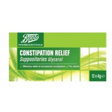 Boots Constipation Relief Suppositories 12x4g