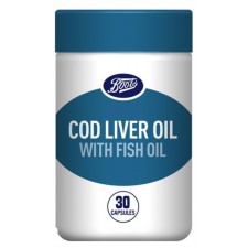Boots Cod Liver Oil and Fish Oil 30 Capsules
