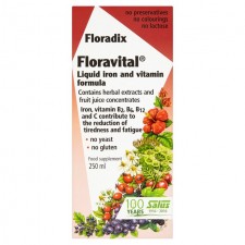 Floradix Floravital Liquid Iron and Vitamin Gluten Free Formula 250ml