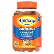 Haliborange Kids Softies Omega 3 and Multivitamin Orange Gummies 3-12yrs 60 pack