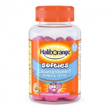 Haliborange Kids Softies Calcium and Vitamin D Strawberry Gummies 3-12yrs 60 per pack